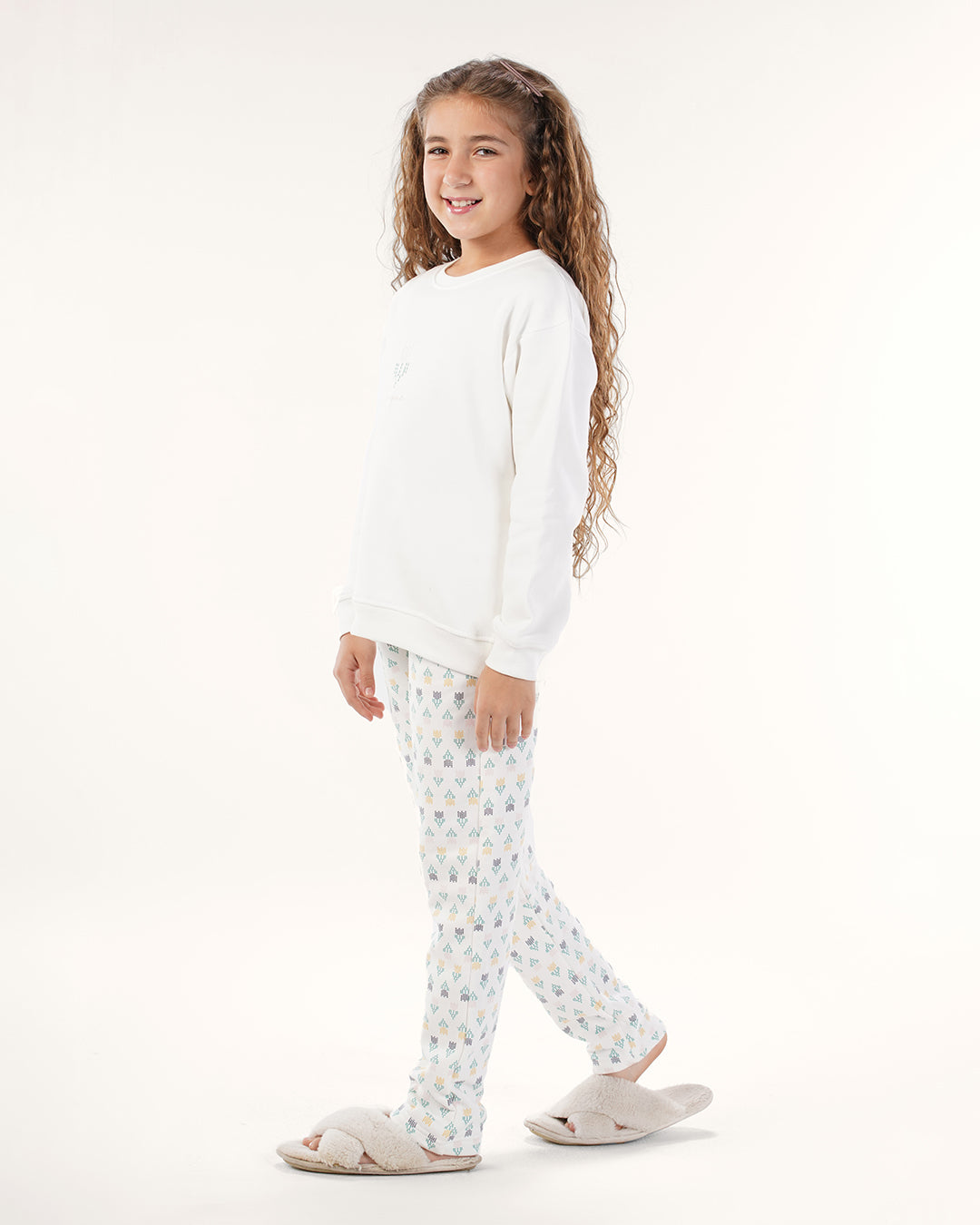 بيجاما زهور دافئة