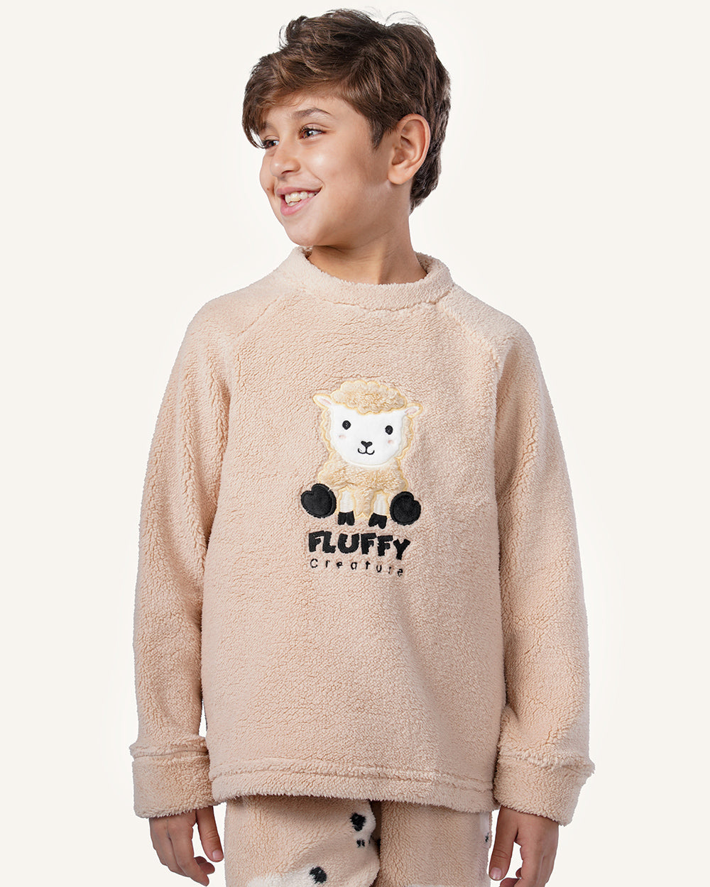 بيجاما كُم طويل الخروف السعيد