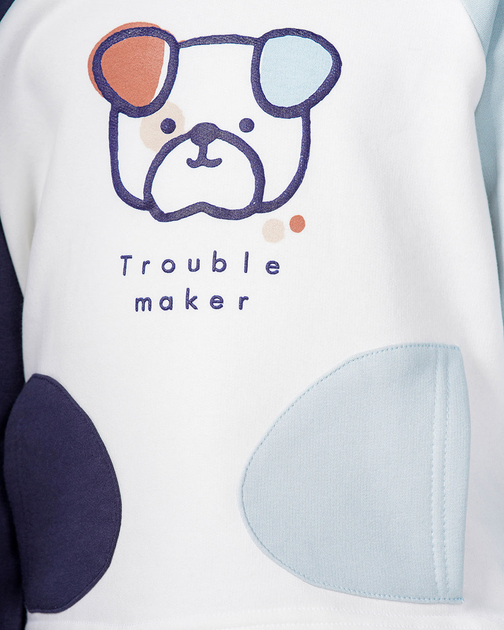 بيجاما كم طويل الكلب المشاكس