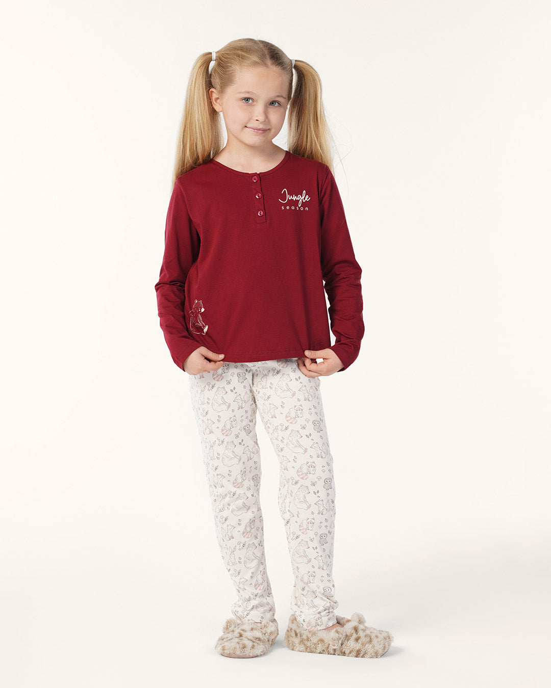 بيجاما بنطلون قطن بزراير