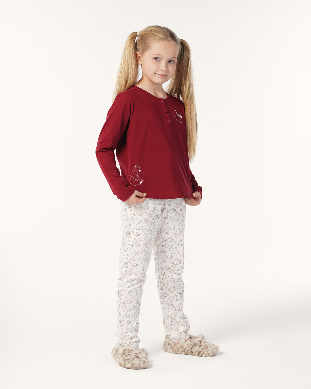 بيجاما بنطلون قطن بزراير