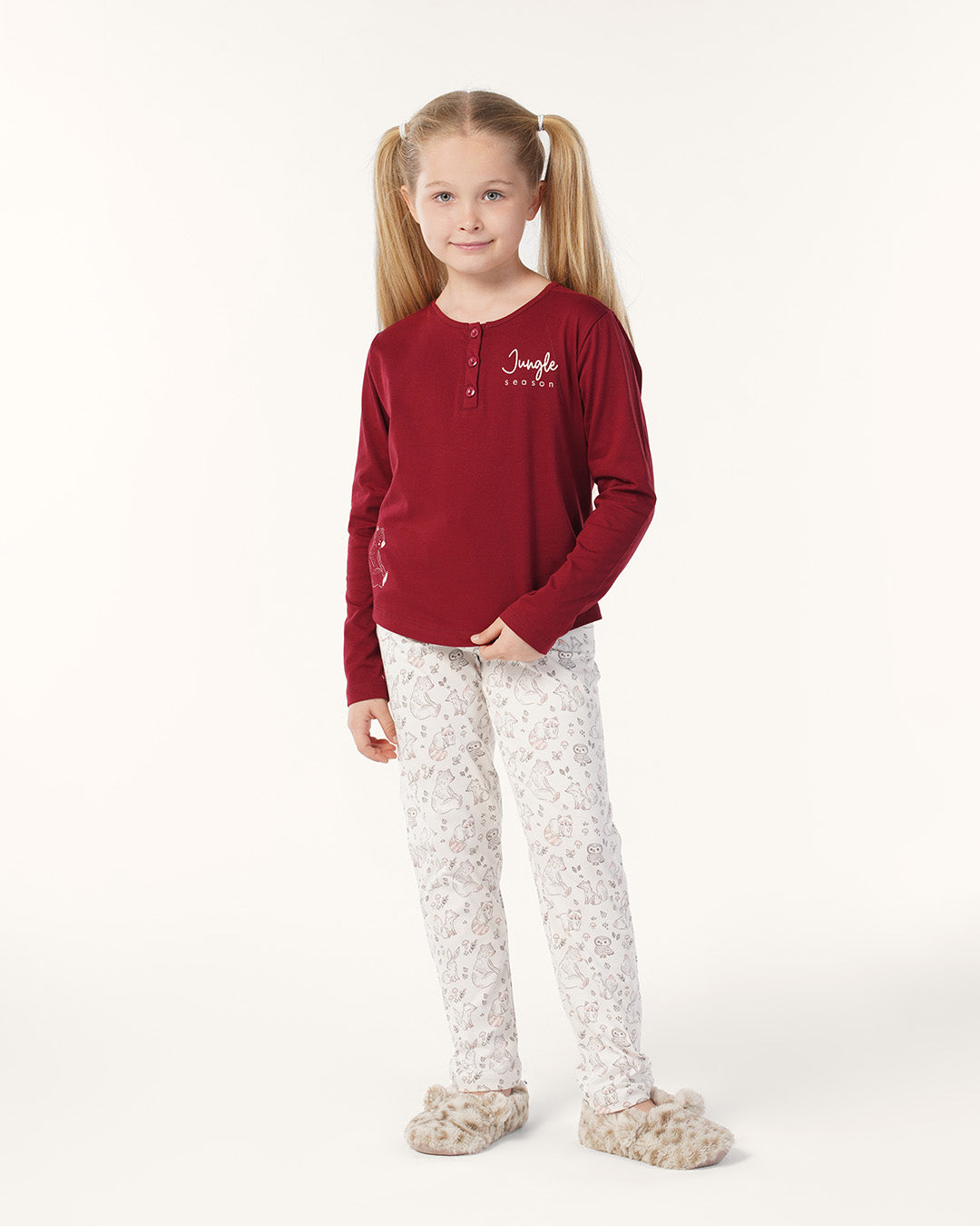 بيجاما بنطلون قطن بزراير