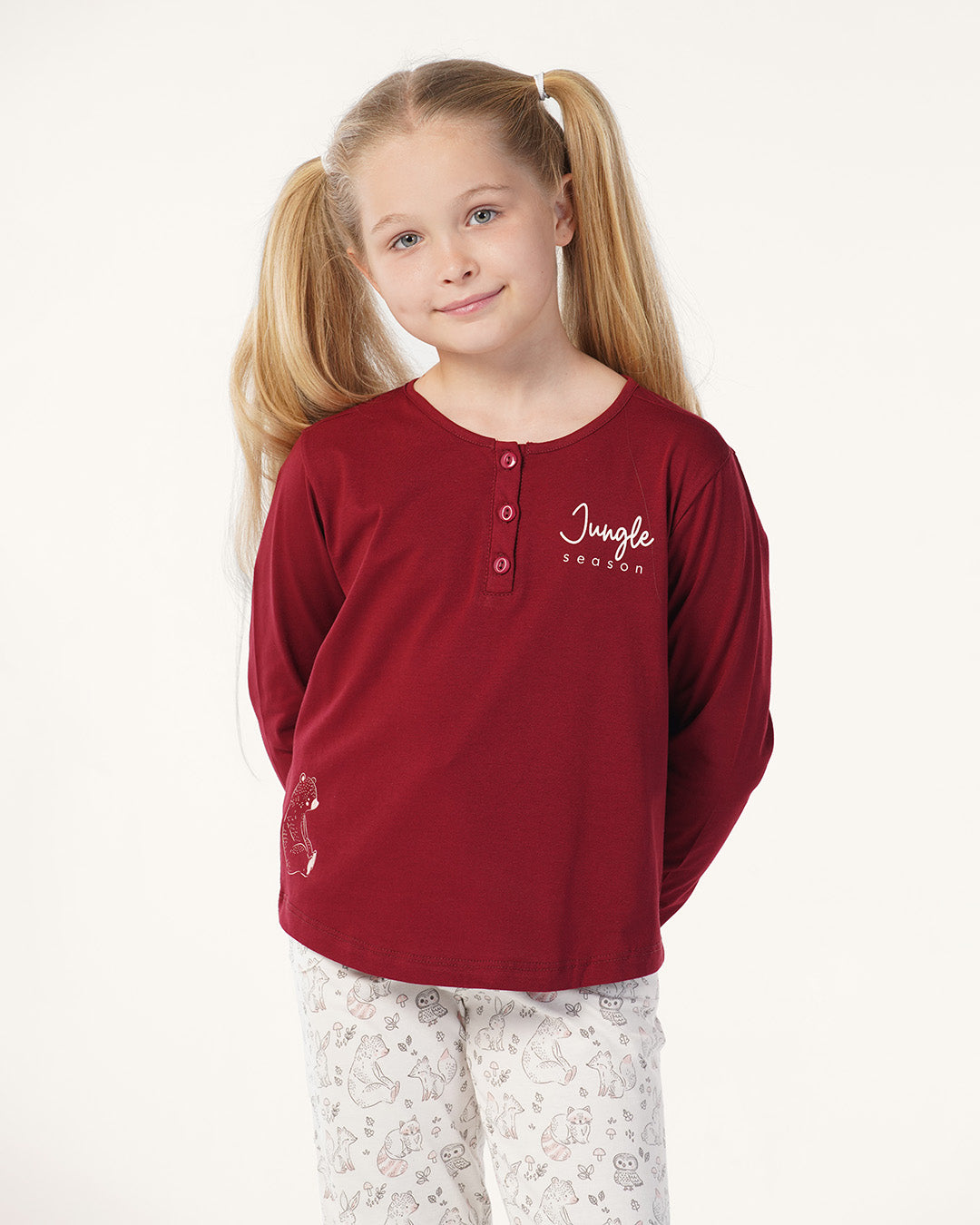 بيجاما بنطلون قطن بزراير