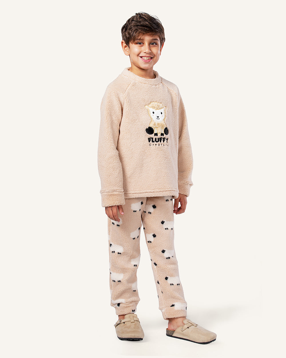 بيجاما كُم طويل الخروف السعيد