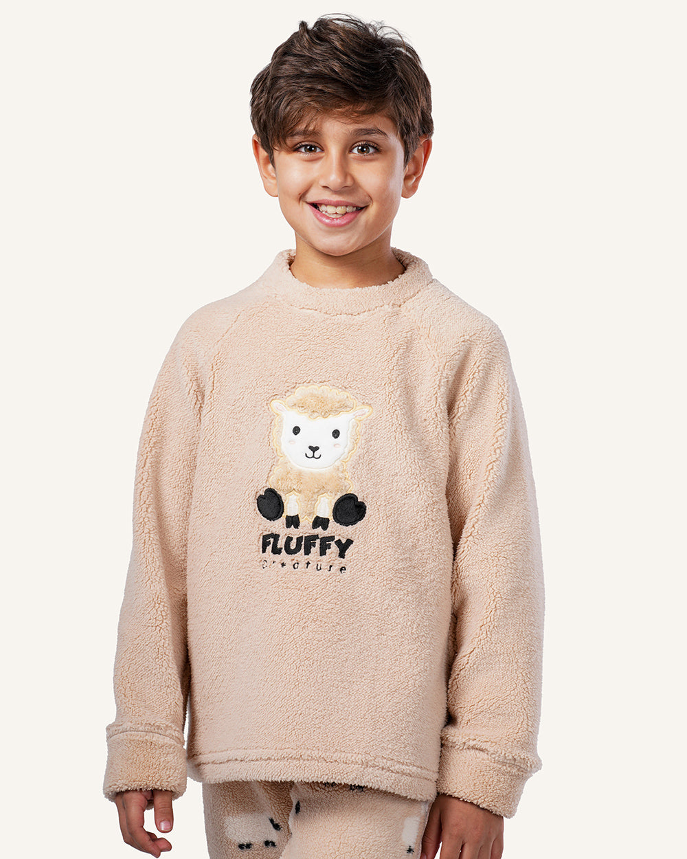 بيجاما كُم طويل الخروف السعيد