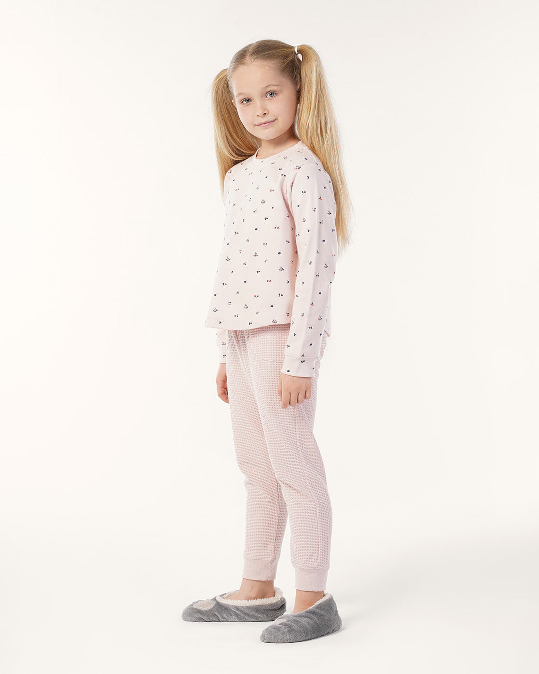 بيجاما بنطلون جاكارد و توب كُم طويل