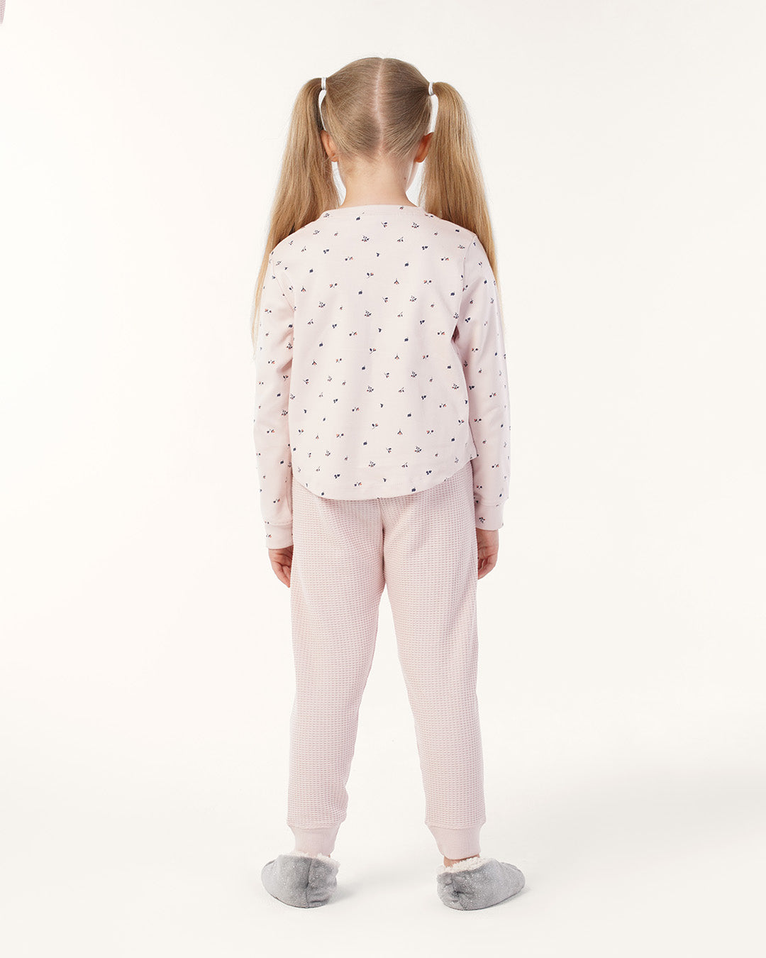 بيجاما بنطلون جاكارد و توب كُم طويل