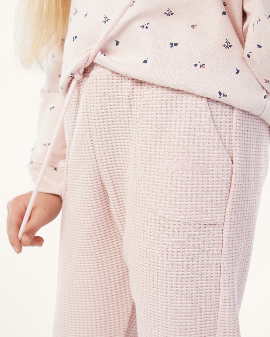 بيجاما بنطلون جاكارد و توب كُم طويل