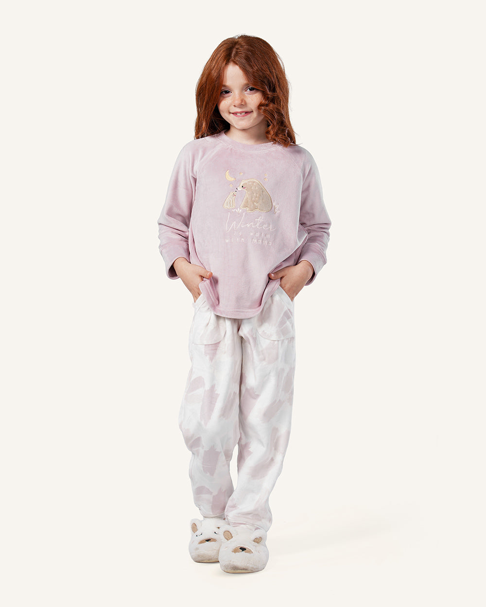 بيجاما كًم طويل و بنطلون  الوان متداخله