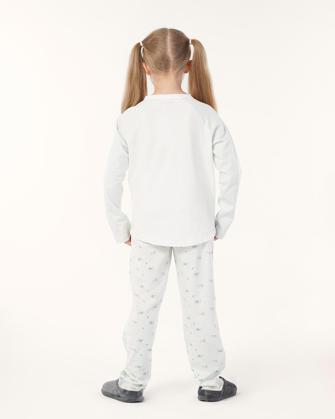 بيجاما بنطلون قطن و توب كم طويل الشتاء قريب