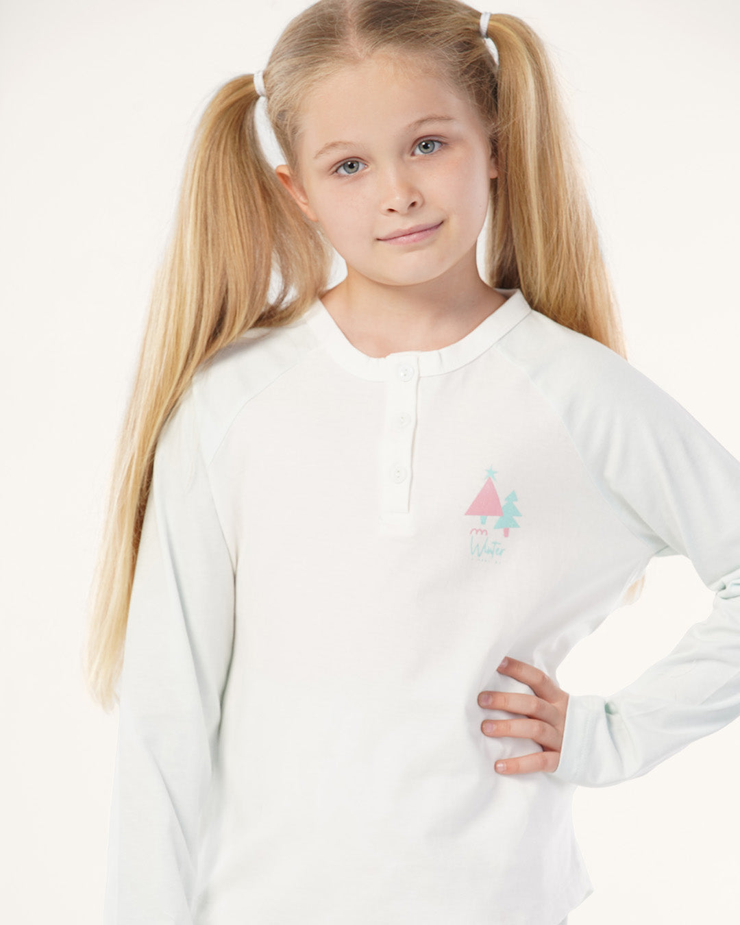 بيجاما بنطلون قطن و توب كم طويل الشتاء قريب