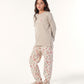 بيجاما بكم و بنطلون قطن ورود