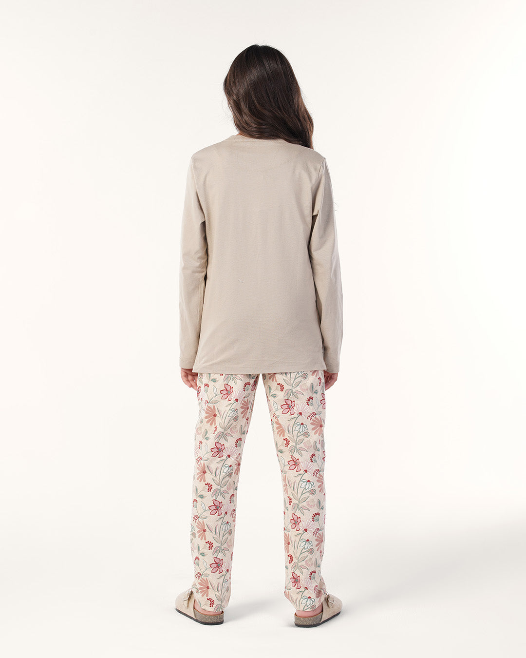 بيجاما بكم و بنطلون قطن ورود