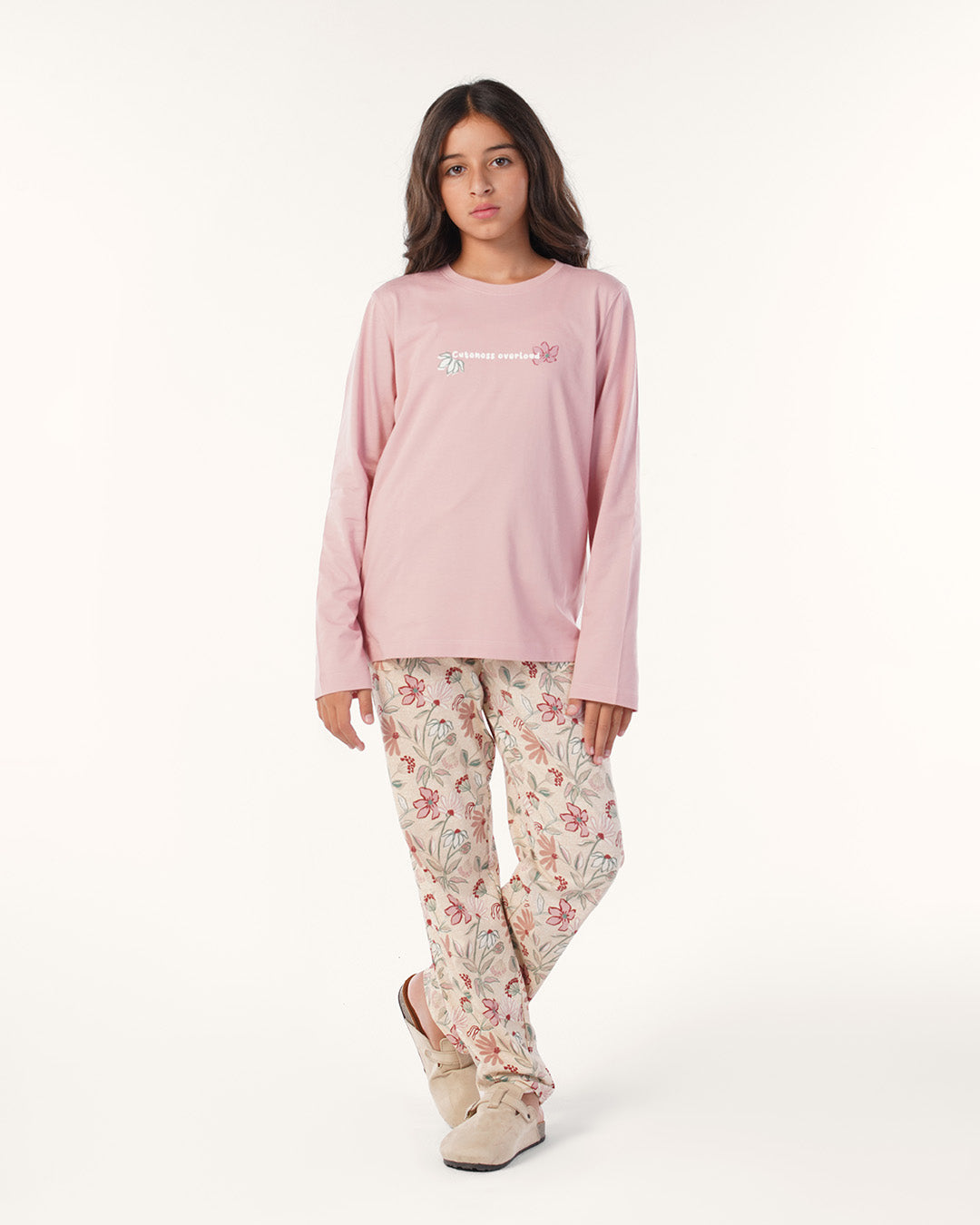 بيجاما بكم و بنطلون قطن ورود