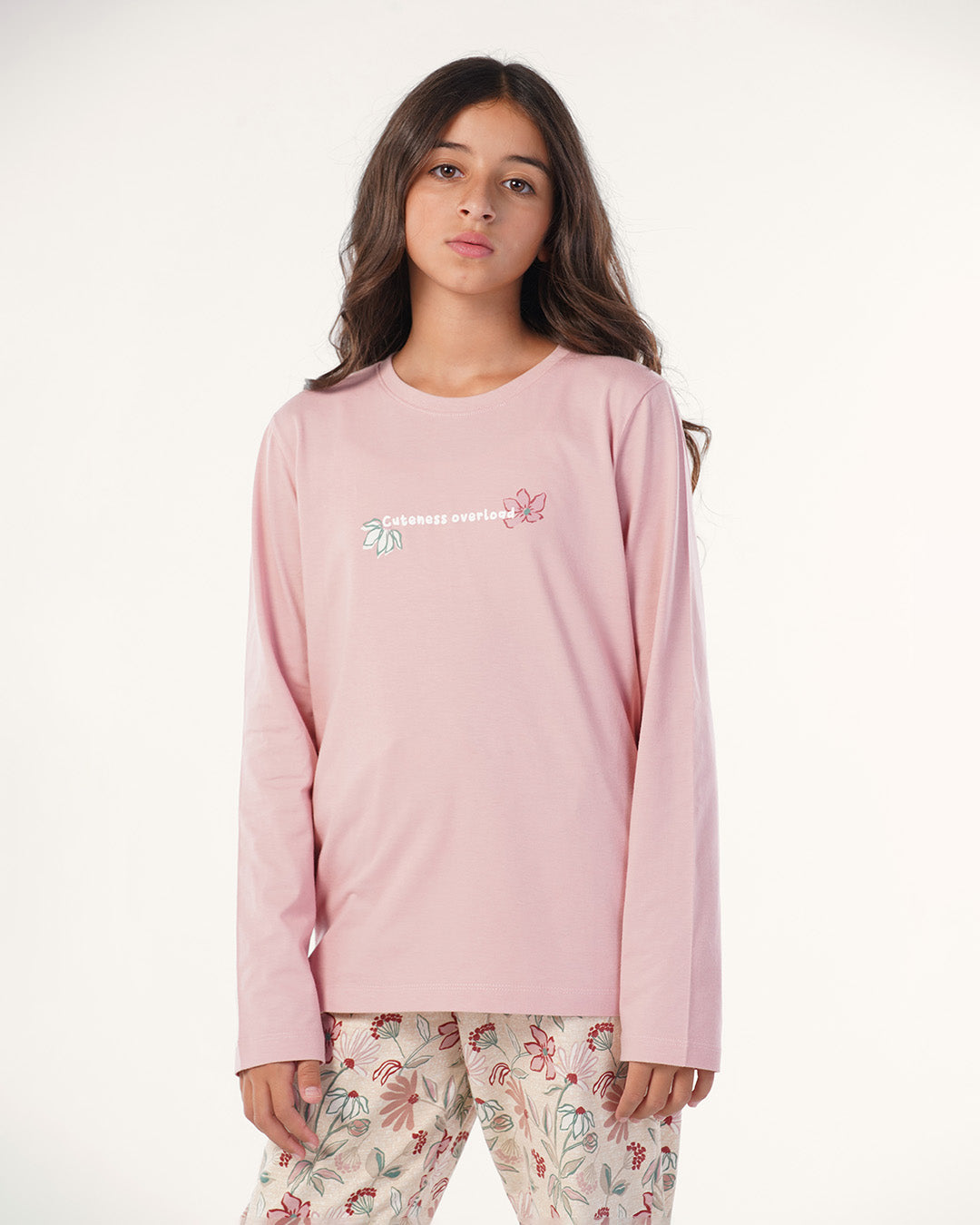 بيجاما بكم و بنطلون قطن ورود