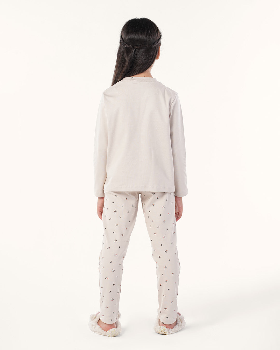 بيجاما بنطلون قطن و توب كُم طويل الخروف الصغير