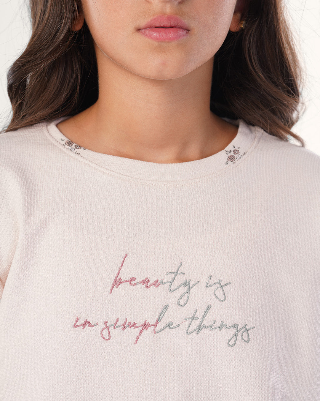 بيجاما بنطلون جاكارد و توب كًم طويل قنفيذ