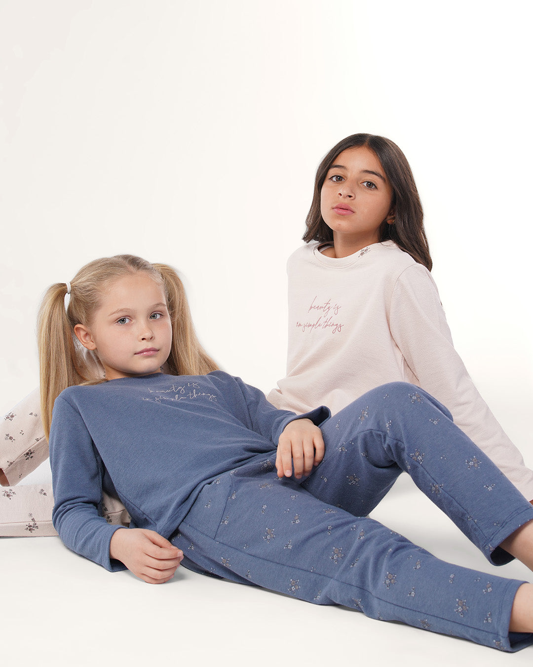 بيجاما بنطلون جاكارد و توب كًم طويل قنفيذ