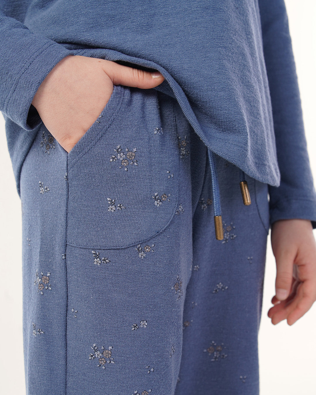 بيجاما بنطلون جاكارد و توب كًم طويل قنفيذ