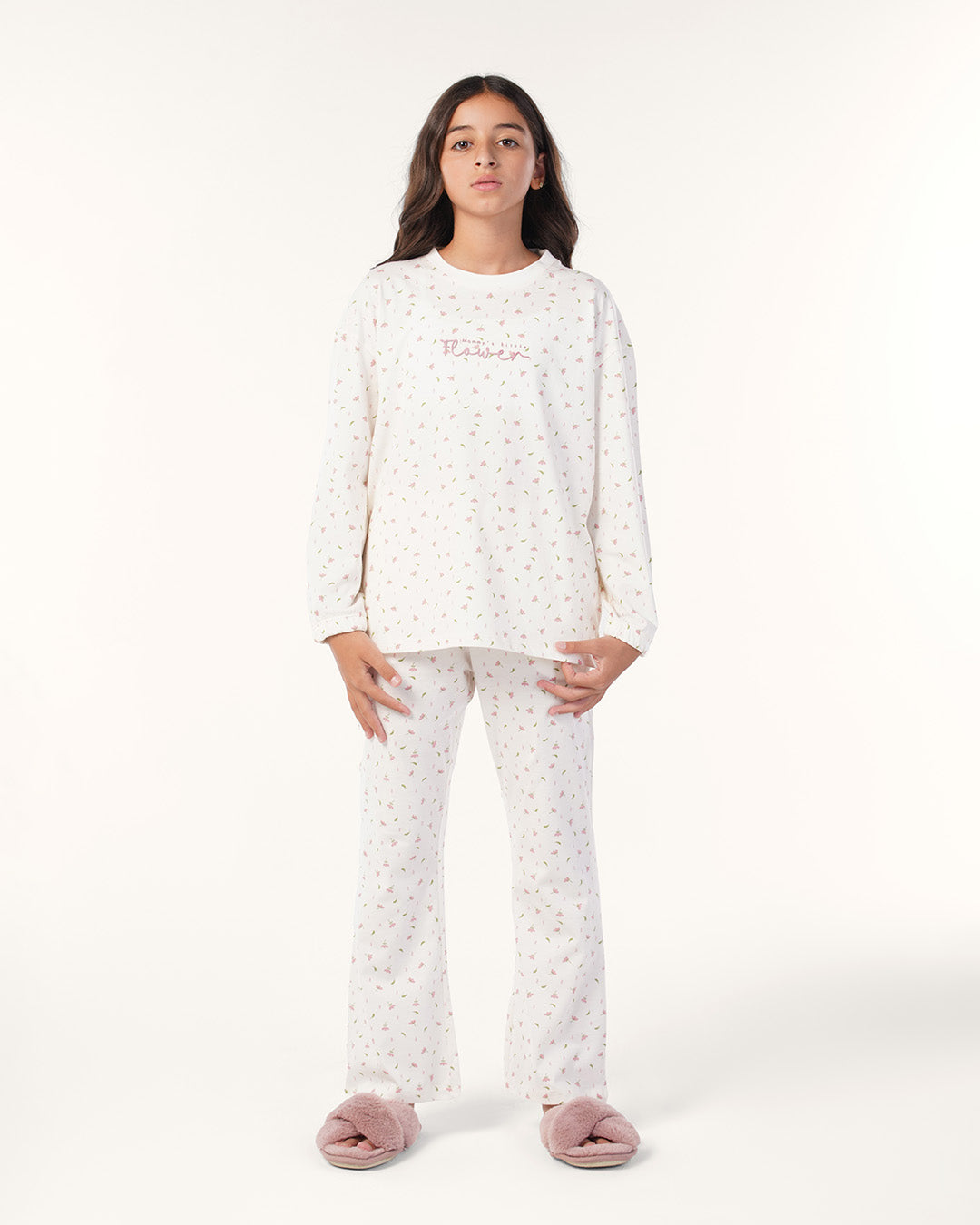 بيجاما بكم و بنطلون قطن ورود