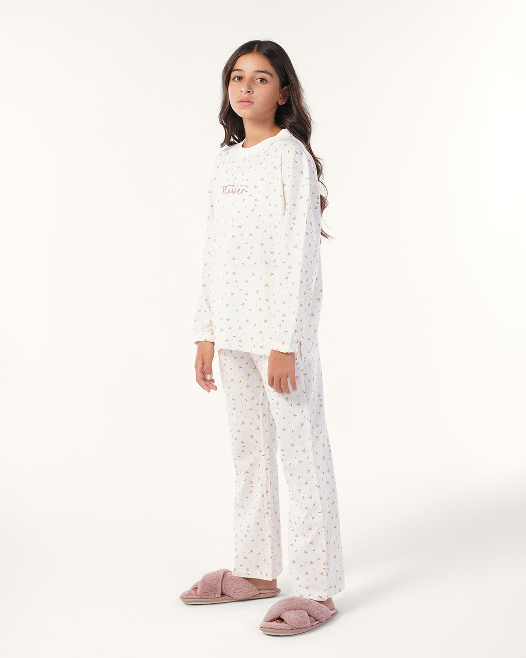 بيجاما بكم و بنطلون قطن ورود