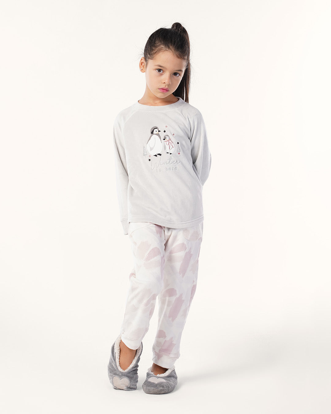 بيجاما كًم طويل و بنطلون  الوان متداخله