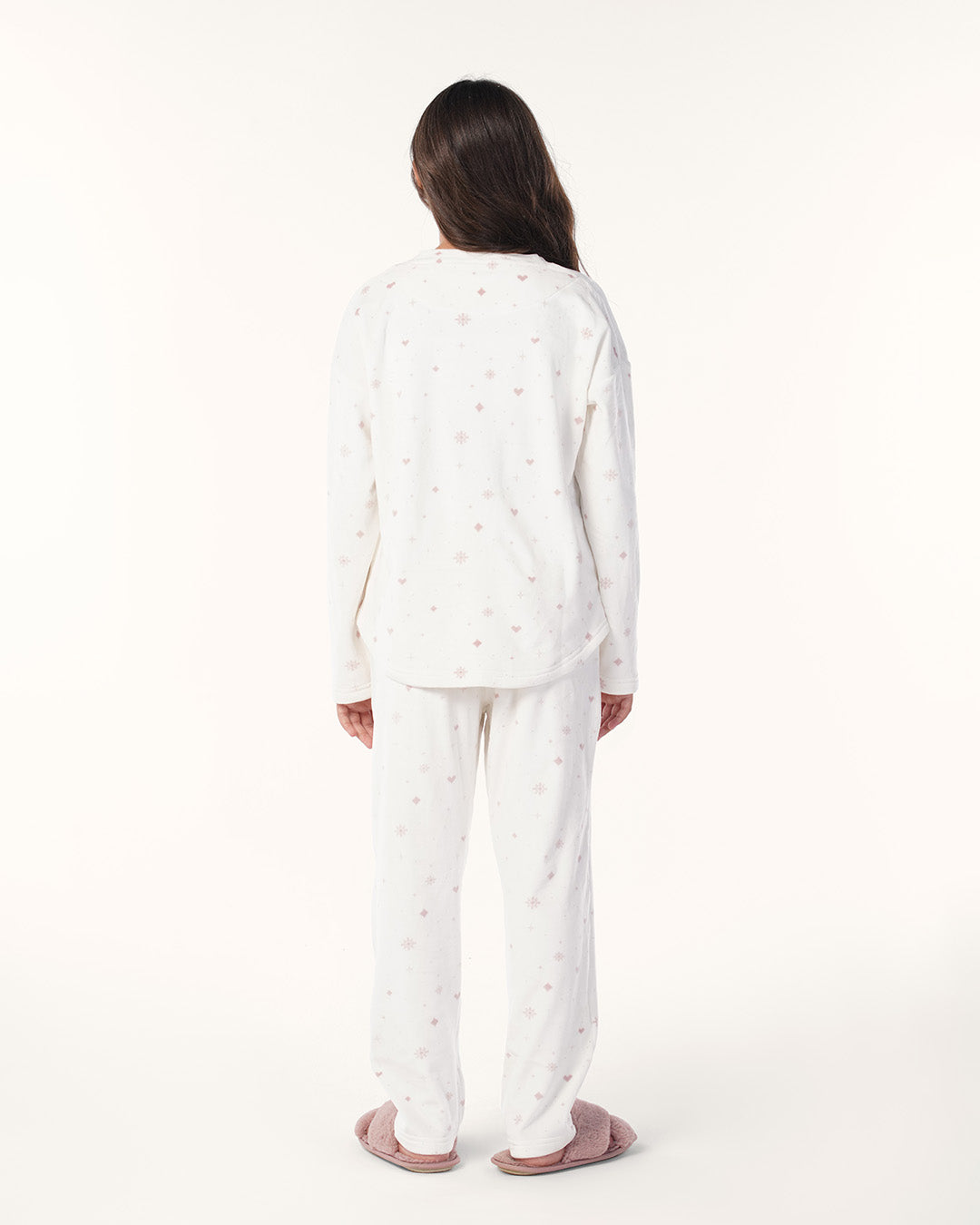 بيجاما قطيفه نجوم صغيره