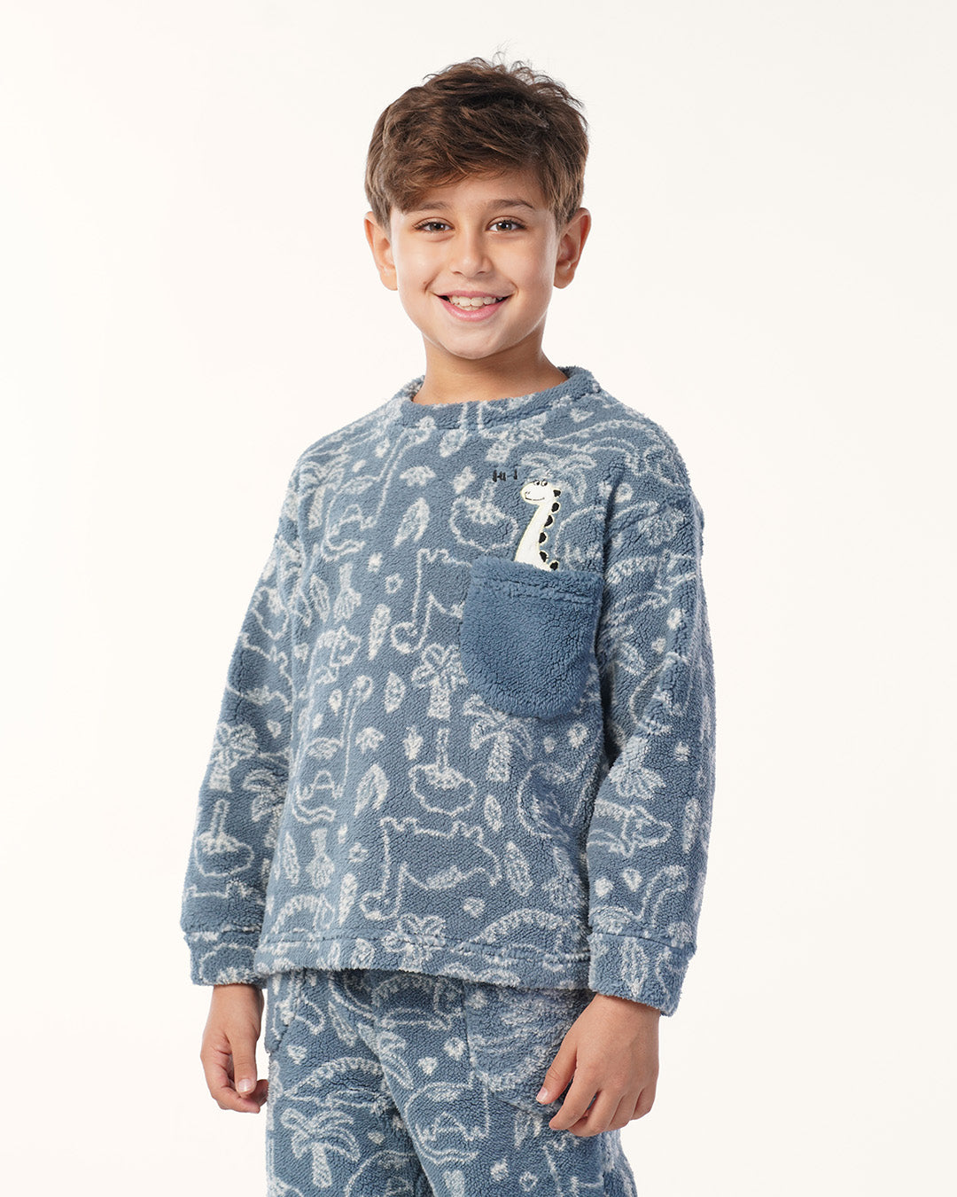 Little Dinosaur Fleece Pajamas