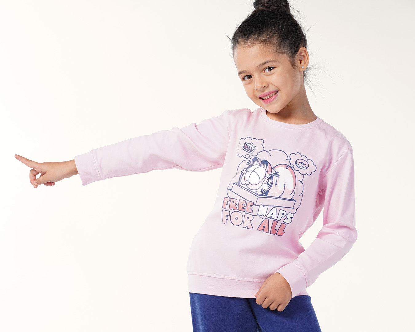 انترلوك Garfield طقم بناتي طباعة