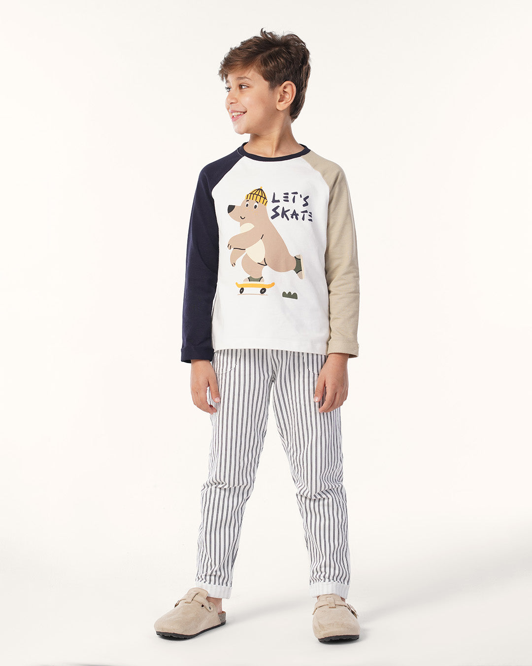 بيجاما بنطلون سمر ميلتون مخطط كُم رَجلان