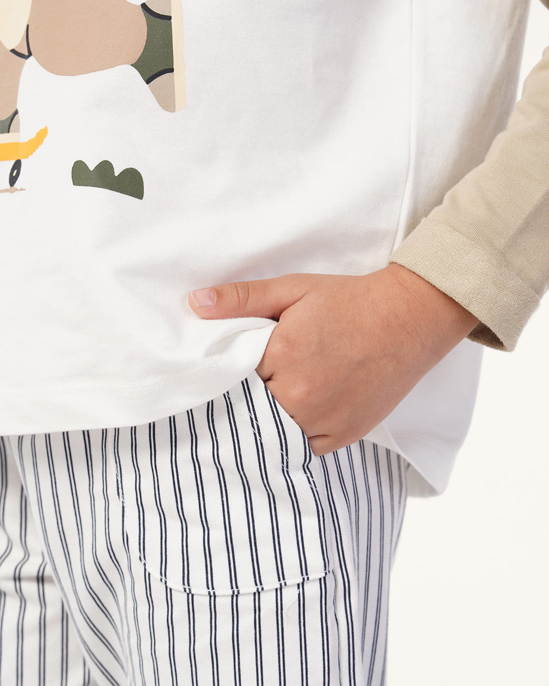 بيجاما بنطلون سمر ميلتون مخطط كُم رَجلان