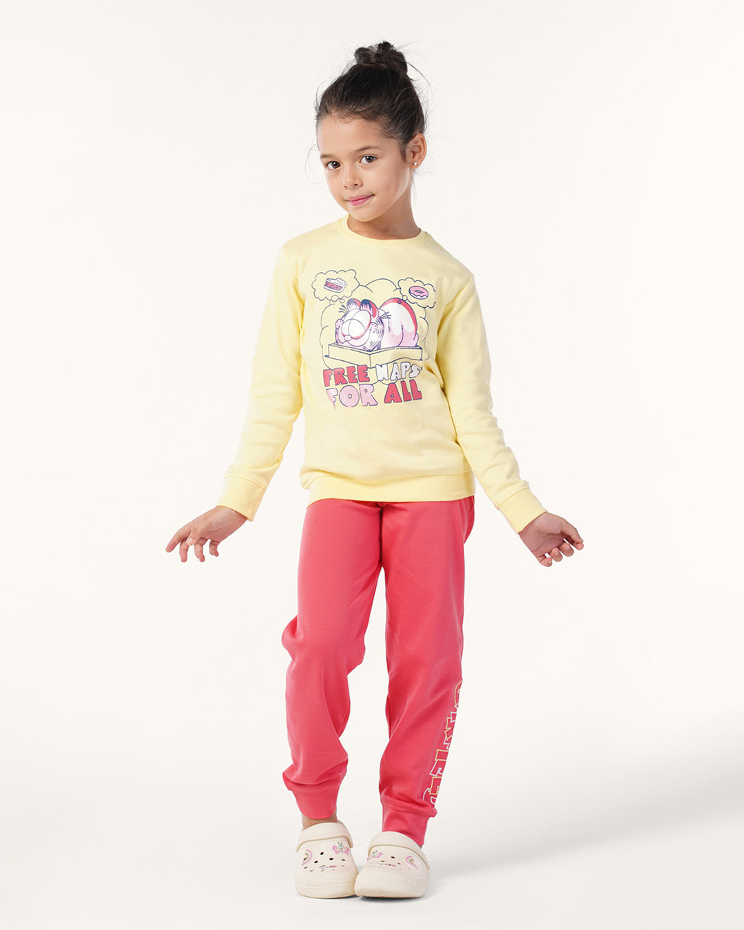 انترلوك Garfield طقم بناتي طباعة