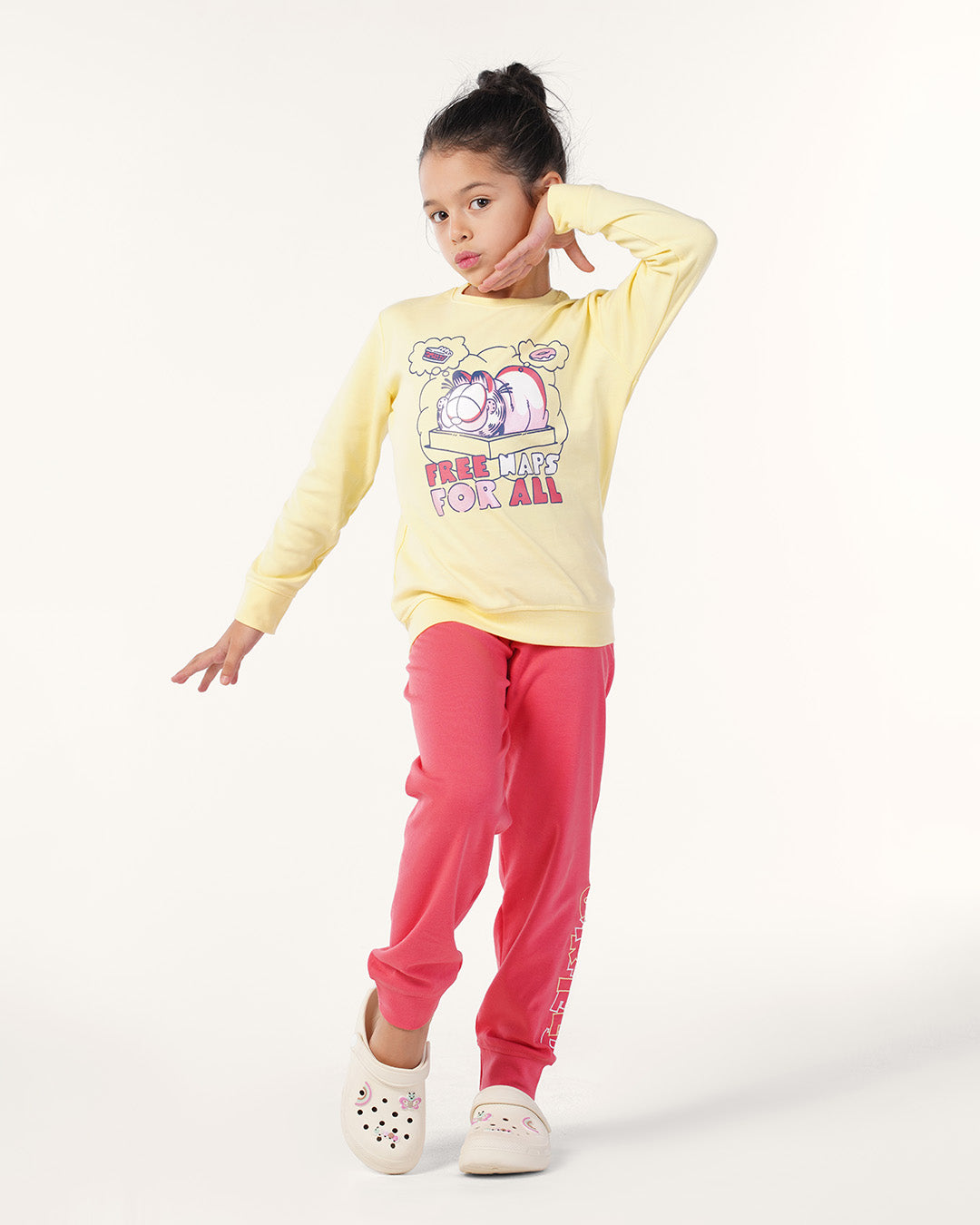 انترلوك Garfield طقم بناتي طباعة