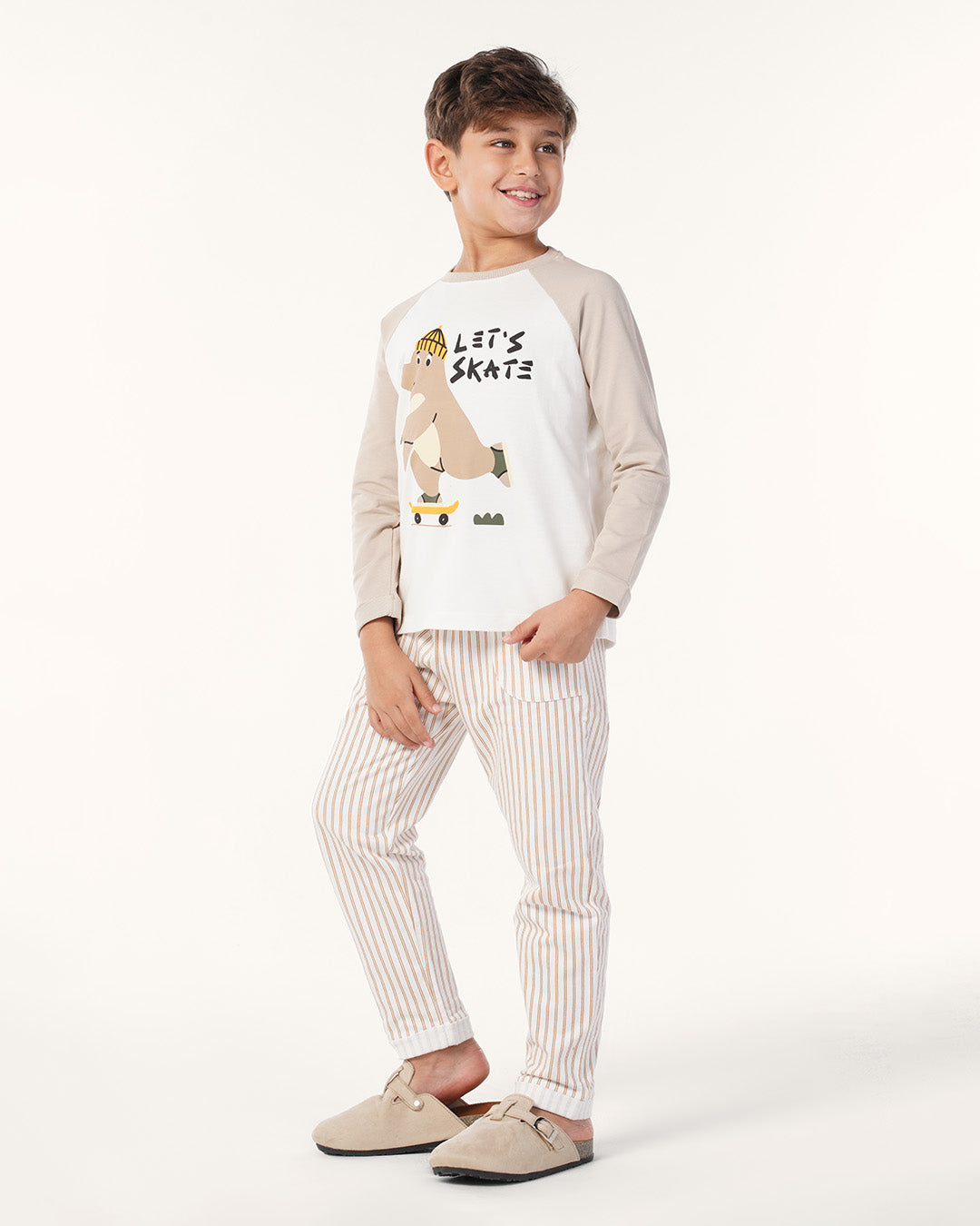 بيجاما بنطلون سمر ميلتون مخطط كُم رَجلان