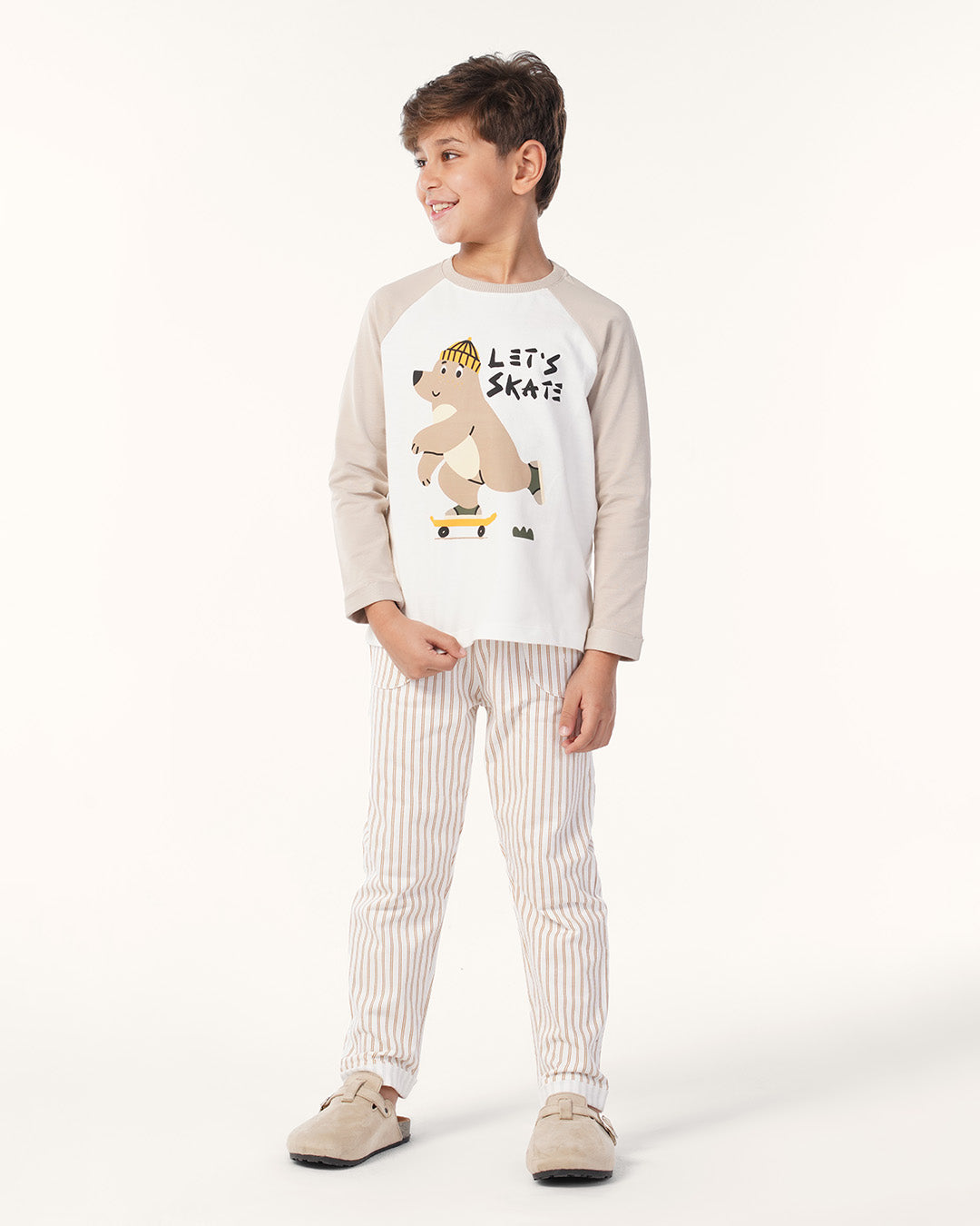 بيجاما بنطلون سمر ميلتون مخطط كُم رَجلان