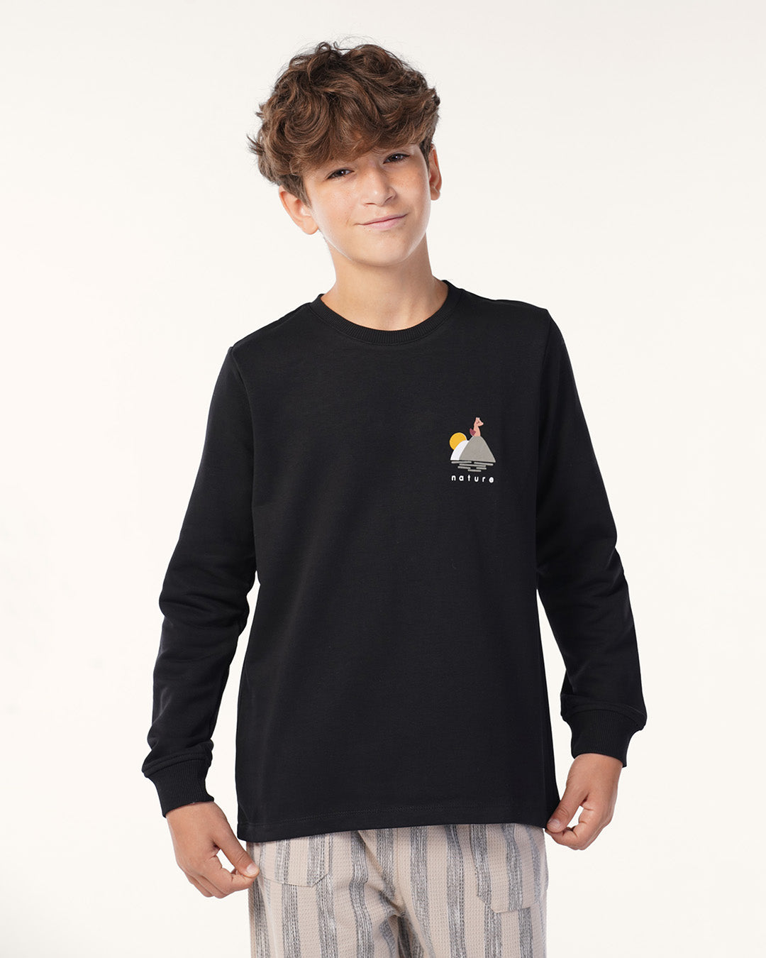 بيجاما بنطلون جاكارد و توب كُم طويل ثعلب