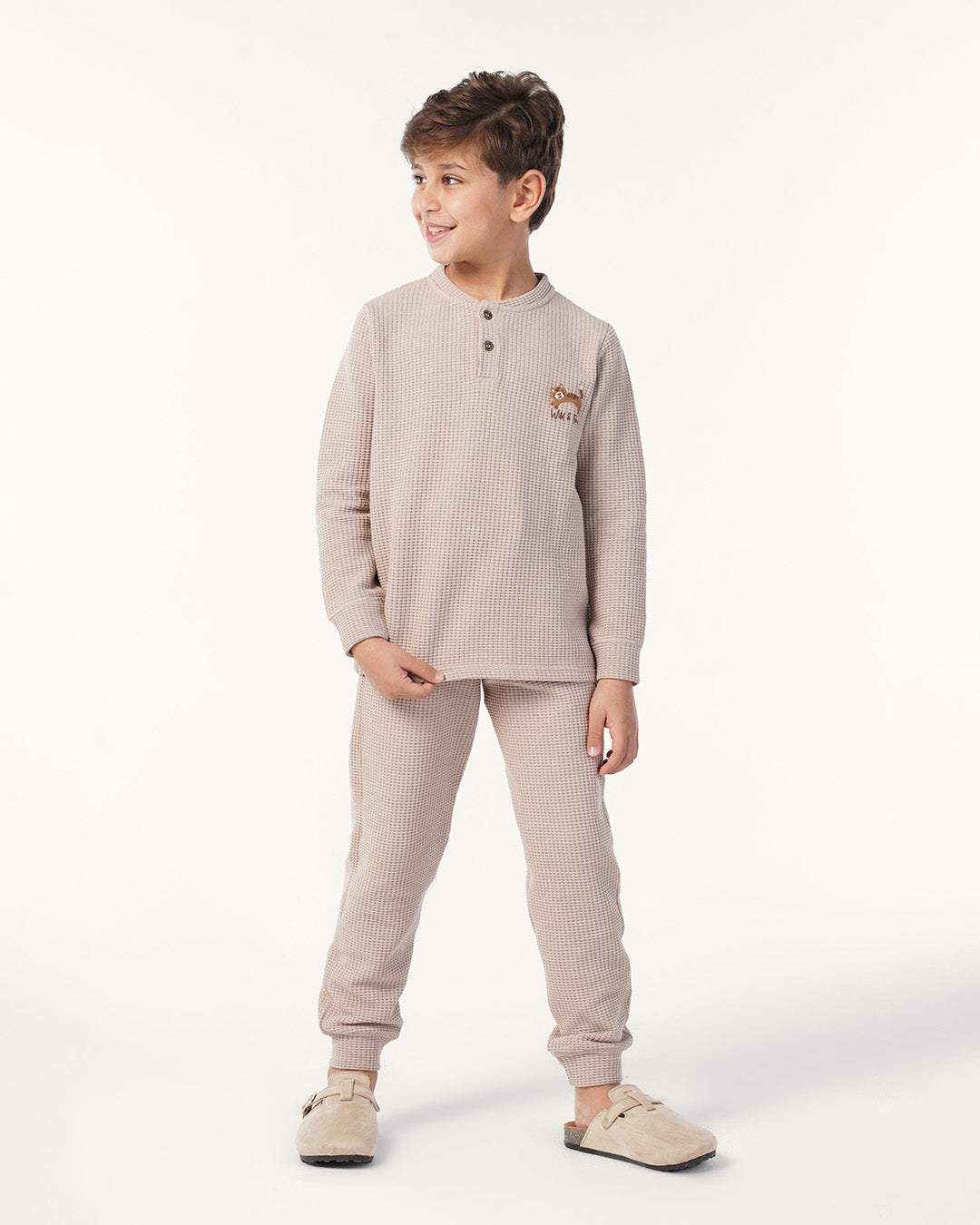 بيجاما بنطلون جاكارد النمر الصغير