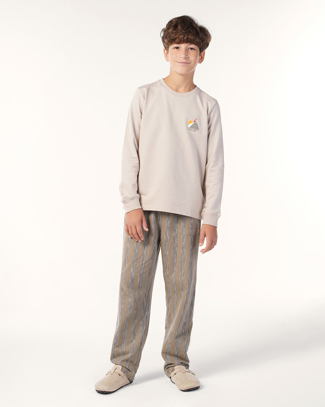 بيجاما بنطلون جاكارد و توب كُم طويل ثعلب