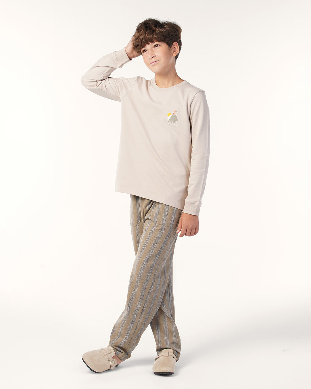 بيجاما بنطلون جاكارد و توب كُم طويل ثعلب