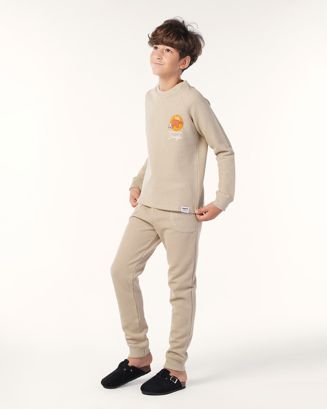 بيجاما بنطلون جاكاردو توب كُم طويل حكايات الغابه