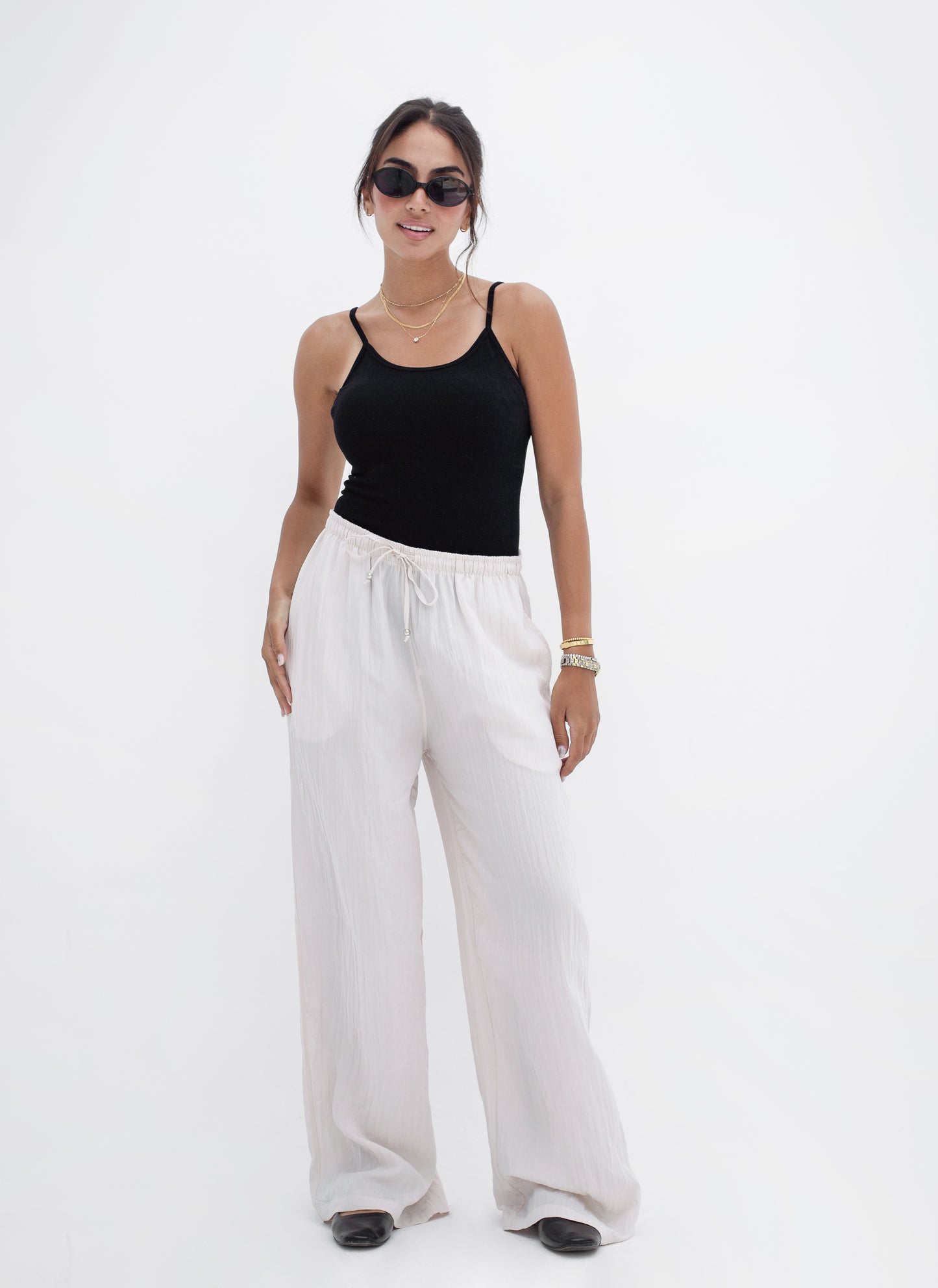 Wrinkled Women's Trousers