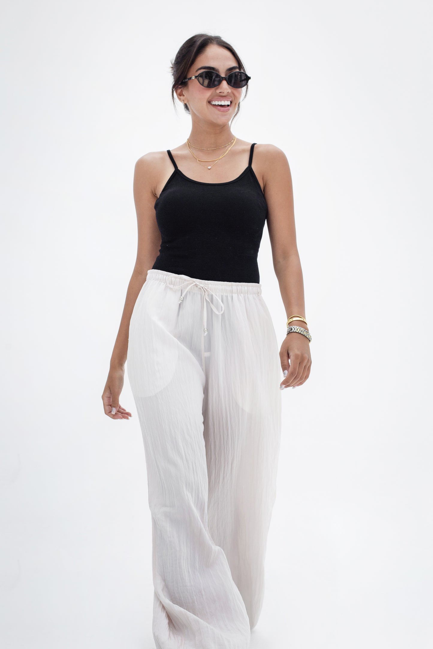 Wrinkled Women's Trousers