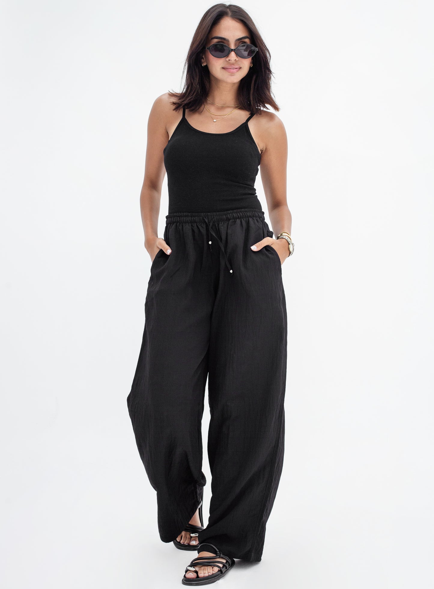 Wrinkled Women's Trousers