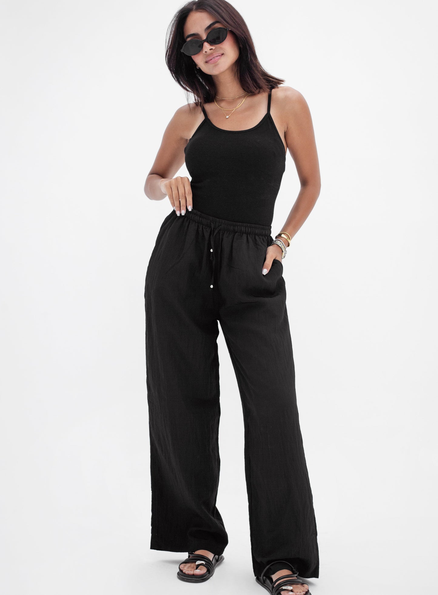 Wrinkled Women's Trousers