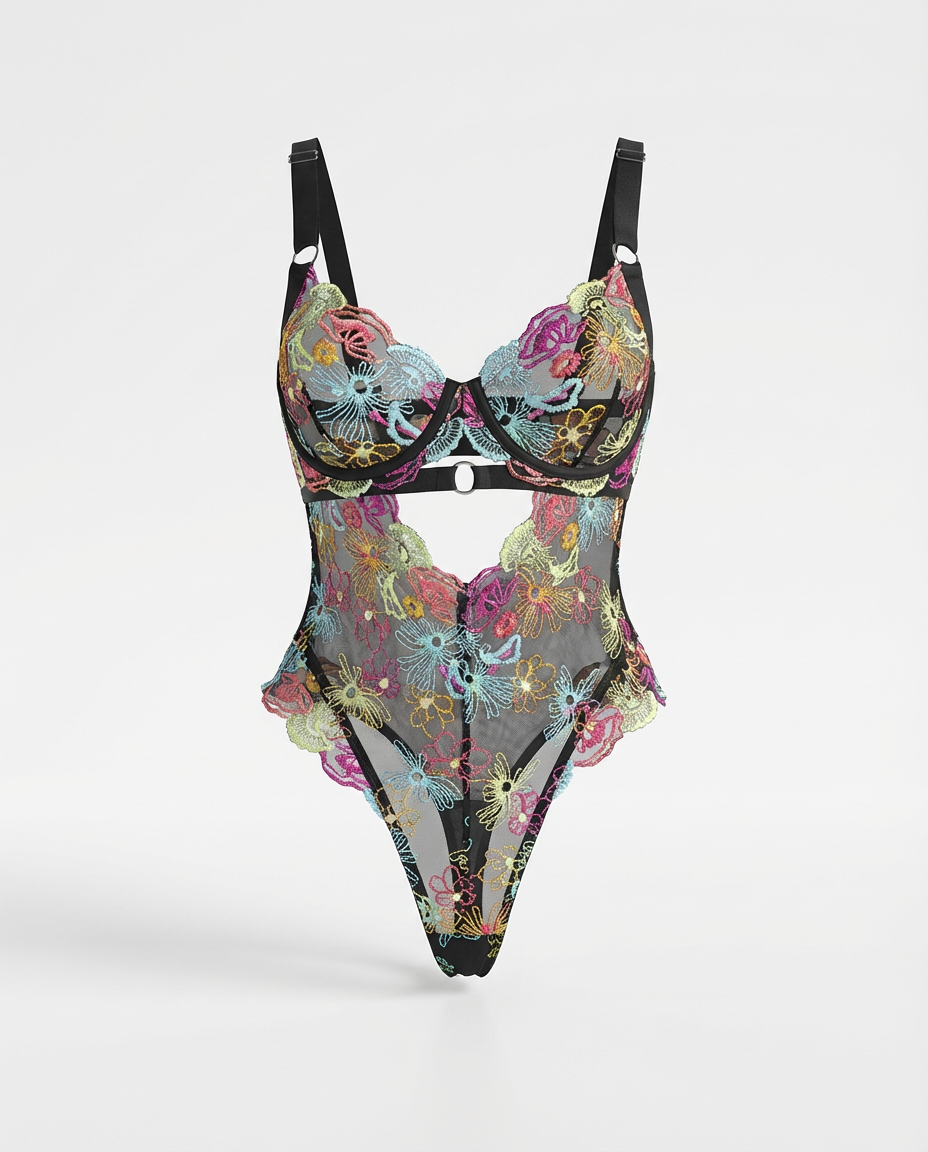 BS une Chemise en Dentelle Transparent Coeur Ouelf