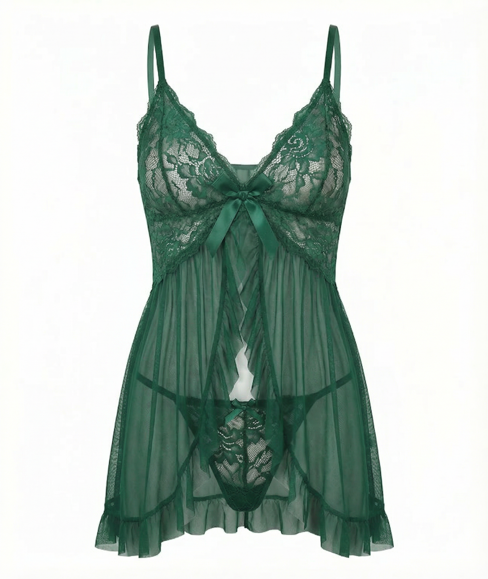 BD طقم لانجيري حمالة مفتوح من الامام قطعتين