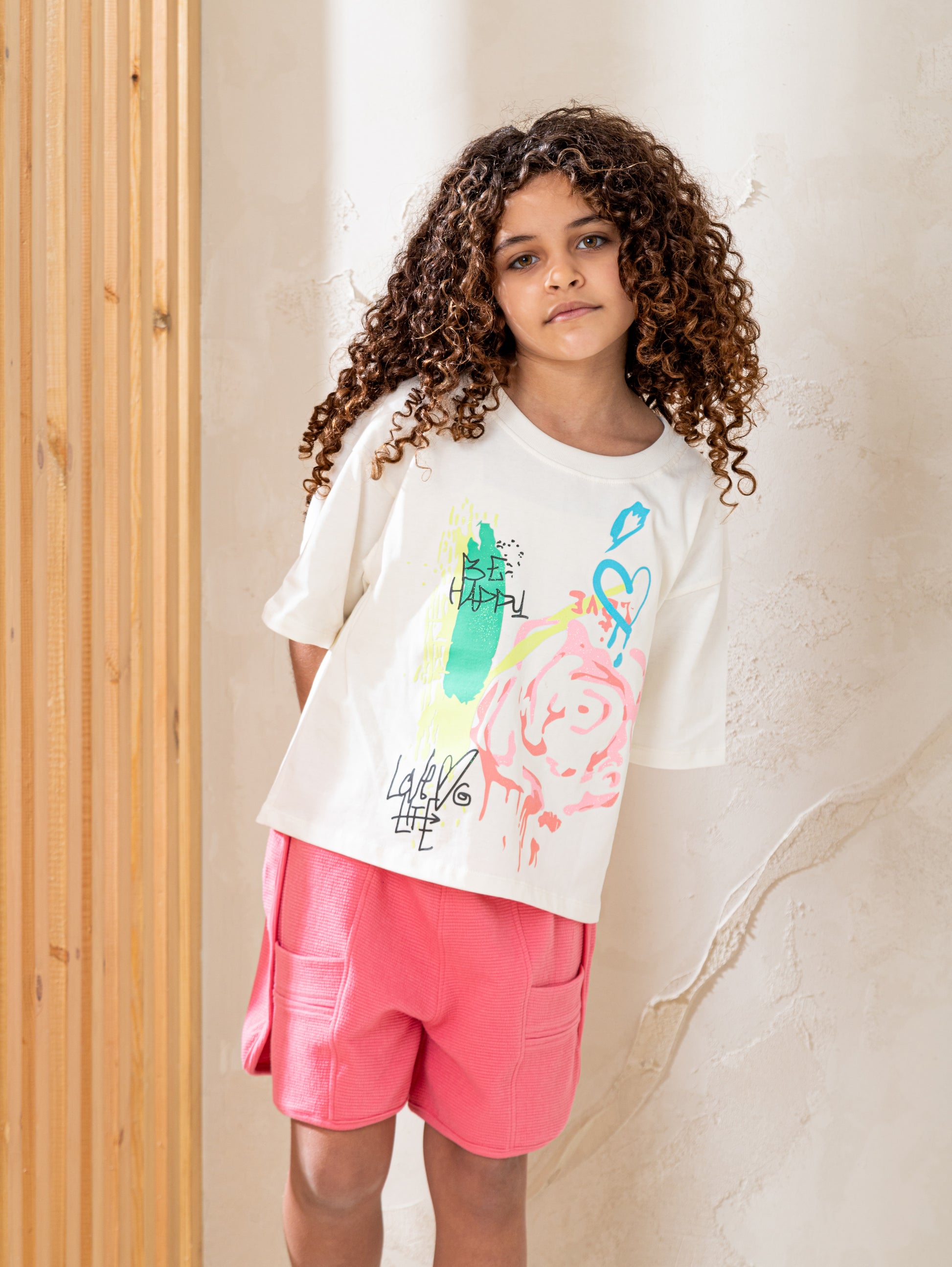 Be happy flower بيجاما بناتي