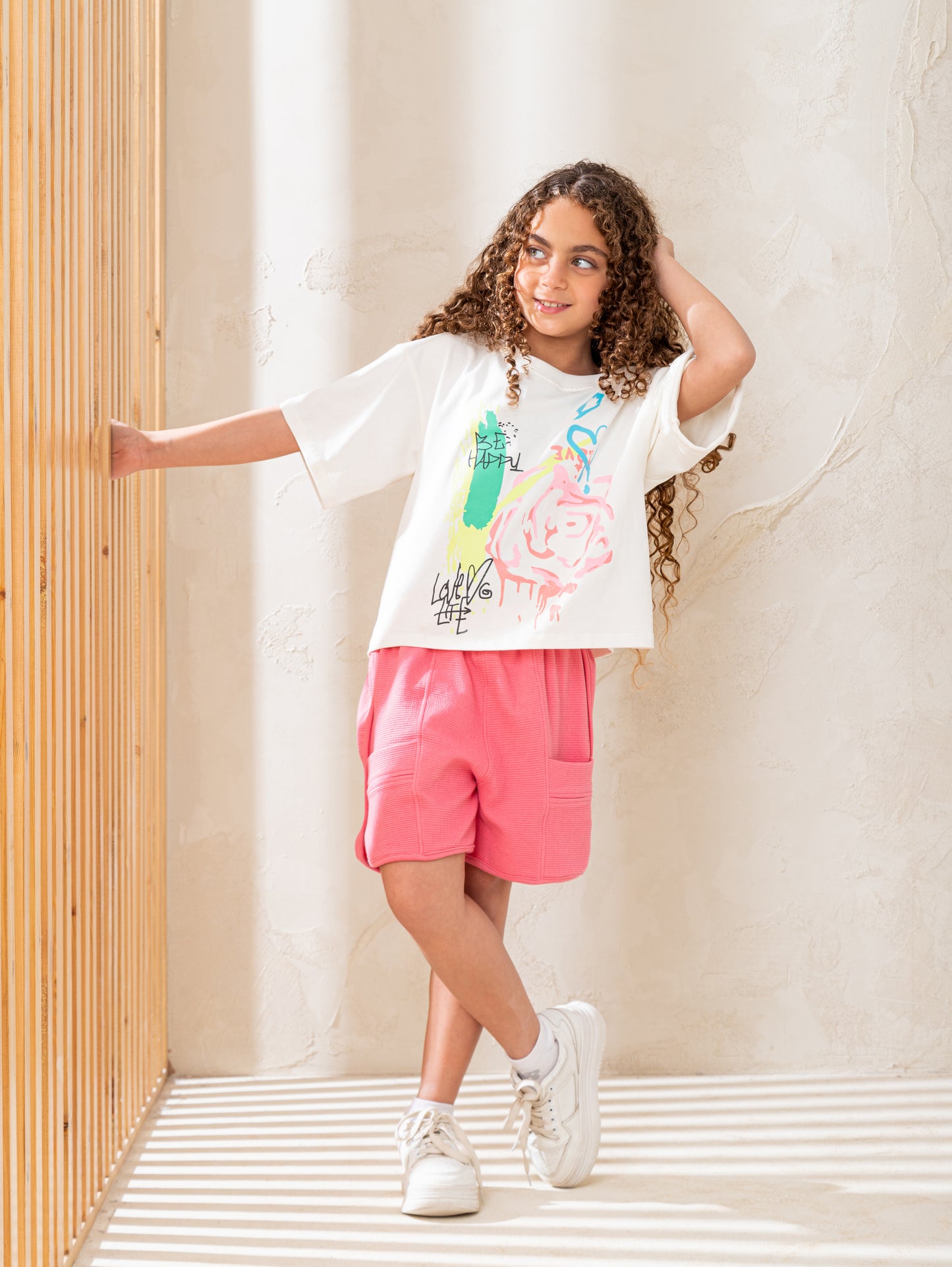 Be happy flower بيجاما بناتي