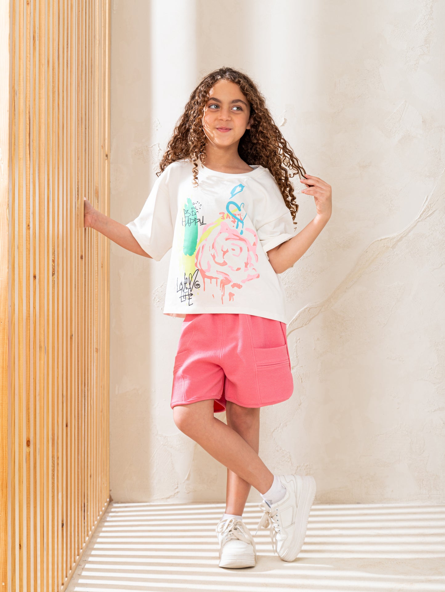 Be happy flower بيجاما بناتي