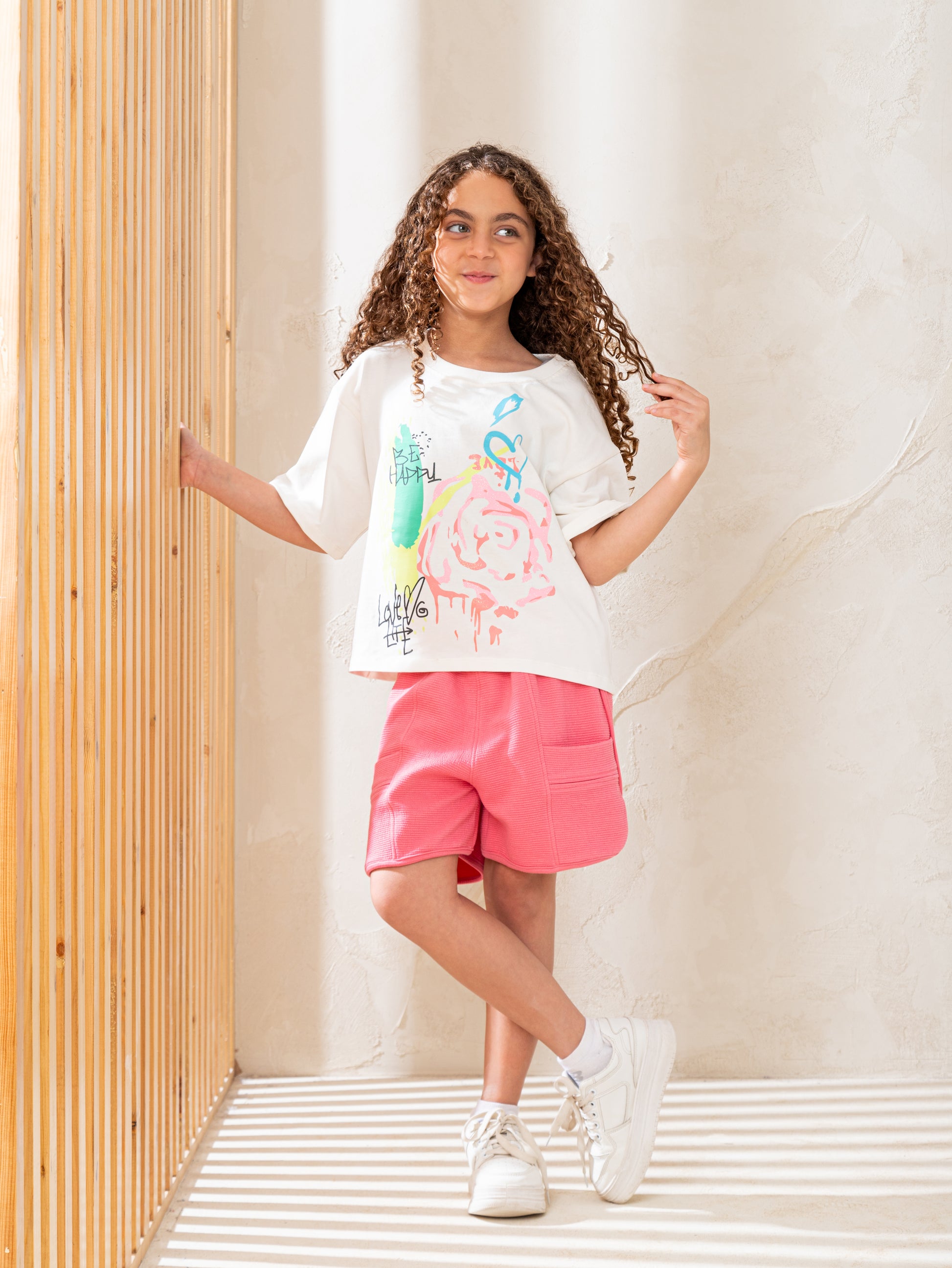 Be happy flower بيجاما بناتي